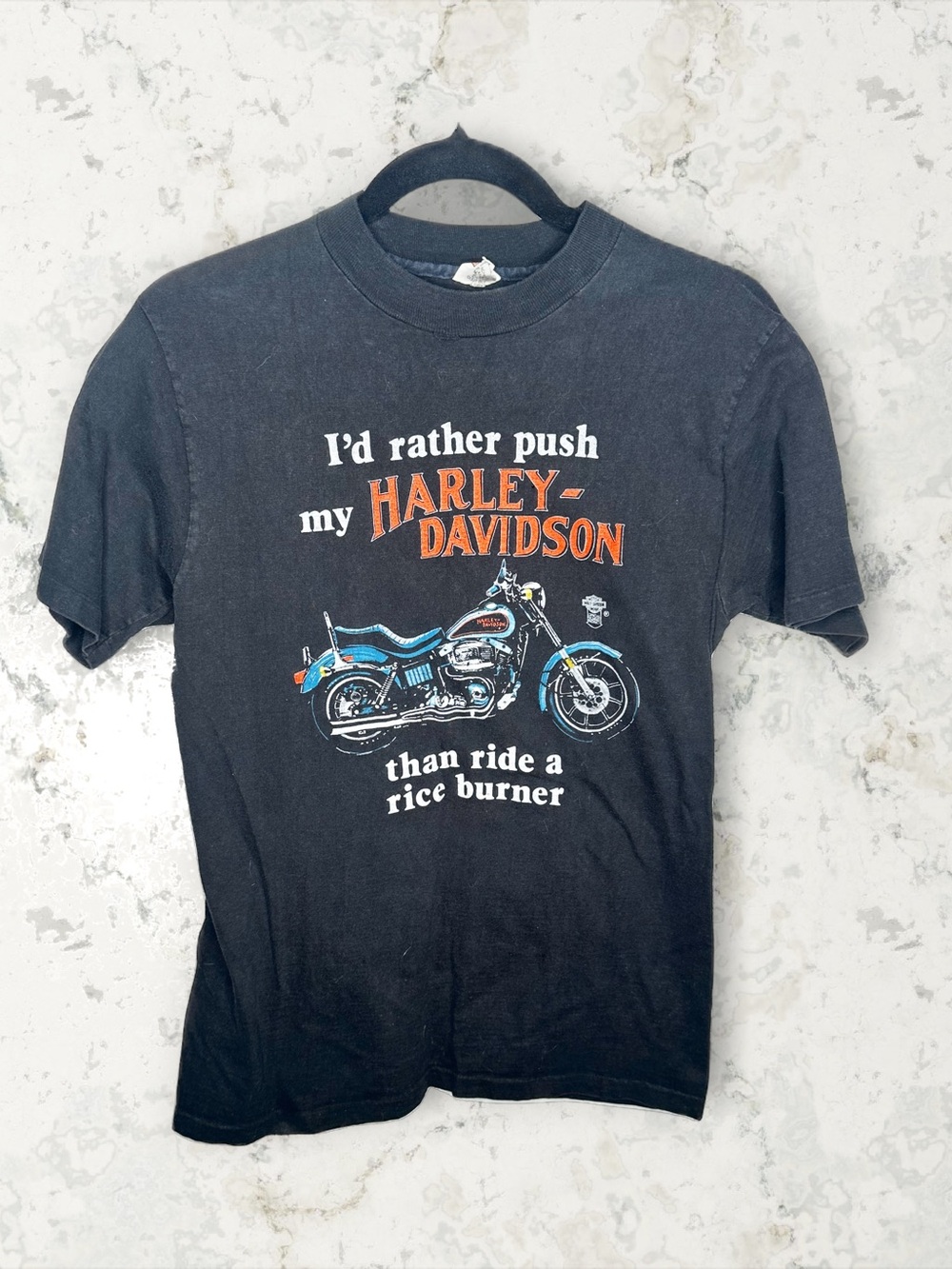 Vintage 80’s Harley Davidson Rice Burner Tee Medium